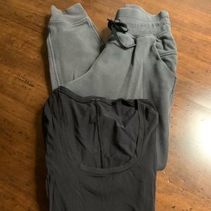 Lululemon 2 pieces: pant & long sleep tee